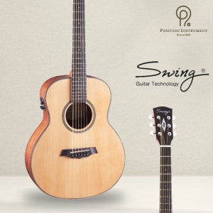 [고급구성품지급] 스윙 어쿠스틱 통기타 SC-100T 탑솔리드 / 미니 작은사이즈 EQ픽업장착 휴대용 고급구성품세트