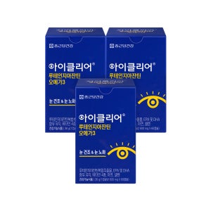 종근당건강 아이클리어 루테인지아잔틴 오메가3 60캡슐, 3개