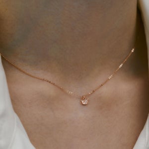 [티르리르] 14K 핑크골드 애니버셔리 튤리 목걸이 TNSK4P00109M