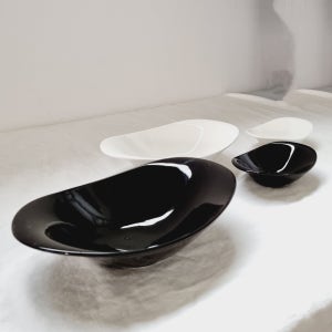 도자기 파스타볼 그라탕기 소스 보울 블랙 소2