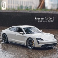 Willie 1:24 Porsche Taycan Turbo S 스포츠카 미니카 피규어