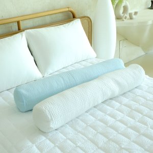 순면 리플 여름 바디필로우 솜포함 지름 20x100 롱쿠션