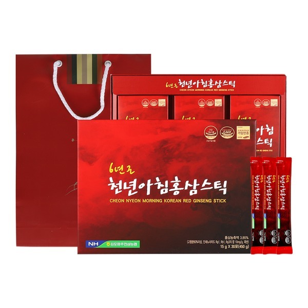 6년근 천년아침홍삼스틱 제품 이미지