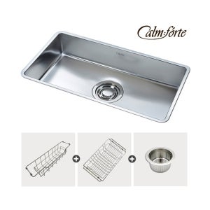 백조 깜뽀르테860 사각싱크볼 1.2T 주방 씽크볼 대형씽크대 깜포르테 개수대 엠보