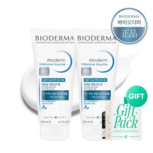[피부전문가용] 바이오더마 아토덤 인텐시브 밤 피부 고농축 고보습 밤 무향, 200ml, 2개