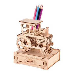 움직이는 자장가 크리스마스 우드 수동 제작 하우스 뮤직박스 연필꽂이 클래식카 오르골