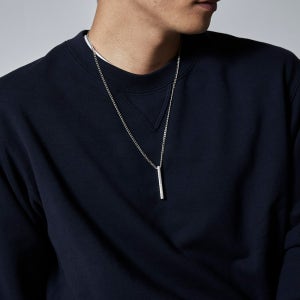 남자 목걸이 브랜드 심플스틱 써지컬 목걸이