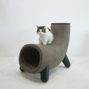상담실 대기실 의자 켓츠케어 수납형의자 패브릭 고양이카페