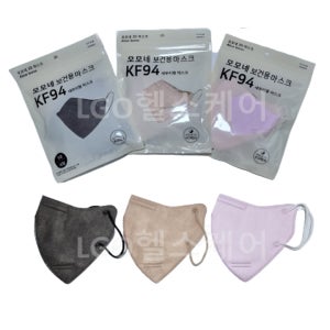 모모네 KF94 2D 새부리형 컬러 마스크 5매입 대형 국산마스크