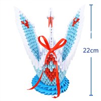 공예용지 용지 가장자리 수공/삼각 손끼임 재료/아이디어 DIY선물 백조 종이접기/날개