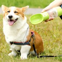 강아지산책용물통 간식통 물병 강아지산책물병 휴대용