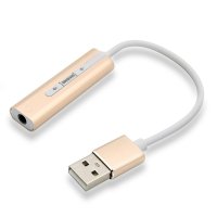 BT329 컴퓨터 USB to 3.5mm 이어폰 연결선