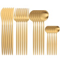 수저 숟가락 식기 커트러리 세트 spklifey gold cutlery 24 pcs 류