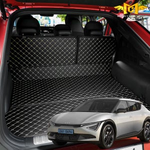 더뉴 EV6 페이스리프트 트렁크매트 분리형 가죽 퀼팅 트렁크 매트 용품