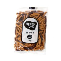 아침애 애견간식 연어버거 100g 1개 강아지 간식