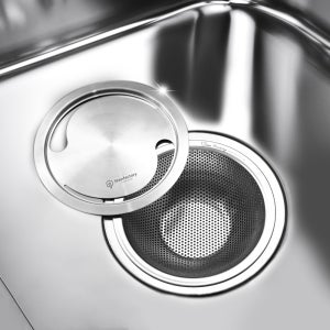 국산 스텐304 싱크대 배수구망 덮개 탈수기겸용 씽크대 음식물 거름망 커버 뚜껑 세트