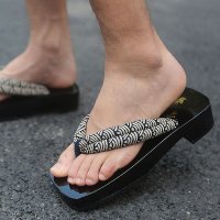 남자 도쿄 전통 나막신 쪼리 유카타 코스프레 신발