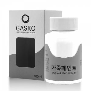 가스코 가죽페인트 100ml 무광 화이트