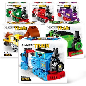 기차블럭 6종 커넥트 트레인 1개입