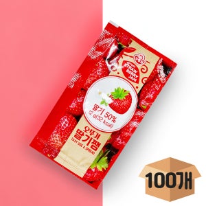 [분이네]오뚜기 딸기잼 100개 일회용 파우치 딸기쨈