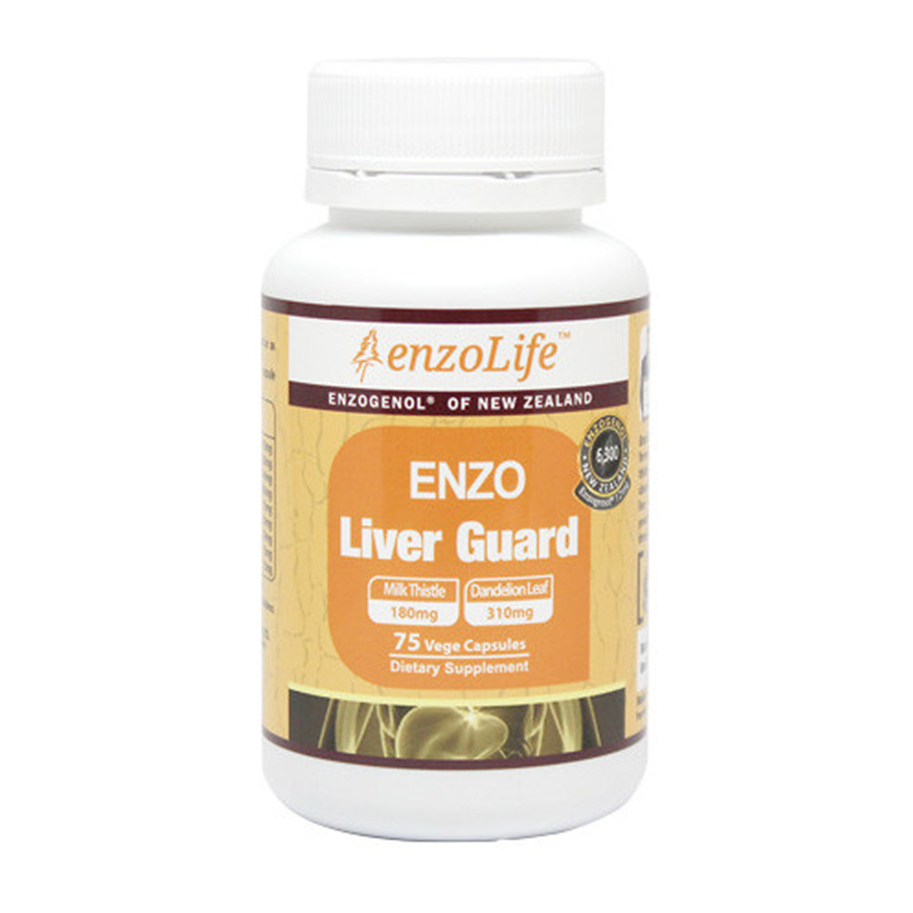 뉴질랜드 Enzo Life <b>엔조라이프</b> 리버가드 밀크씨슬 민들레잎 310mg 75정