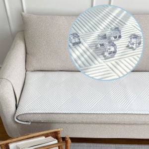 한스갤러리 여름 쇼파패드 냉감 매트 소파 커버 3인용 쿨화이트