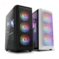 컴이지 킹덤 클라시코 RGB 메쉬 강화유리 (블랙)