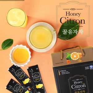 [아리푸드] 고흥 특산품 꿀 유자차 유자청 스틱 30g 50개 1박스