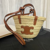 [CELINE] 셀린느 나노 트리오페 라피아 바스켓백 [여러컬러] NANO TRIOMPHE CLASSIC PANIER PALM LEAVES 10J392EH6