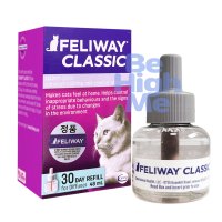 펠리웨이 클래식 고양이 스타터 키트 훈증기용 디퓨저 리필 48ml feliway