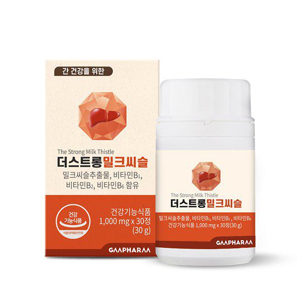더스트롱 밀크씨슬 실리마린 <b>간건강</b> 영양제 1개월분