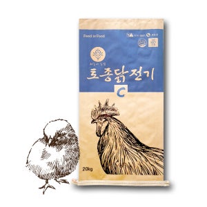 한일 토종닭 전기 닭사료 20kg 청계 오골계 병아리 오리 산란닭 옥수수