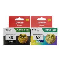 캐논 PG-88 CL-98 정품잉크 4색세트 E500 E510 E600 E610 카트리지