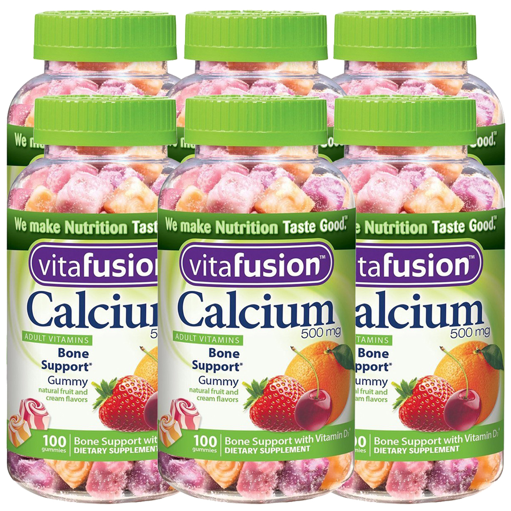 <b>비타</b>퓨전 <b>칼슘</b> 구미 500mg 100정 x 6