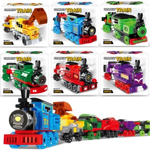 기차블럭 6종 커넥트 트레인 6개입