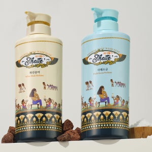 무궁화 샤워때비누 바디워시 용기 900ml 2개 (사해소금/화산송이)