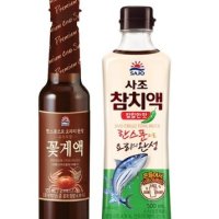 사조 프리미엄 꽃게액젓 550ml+참치액젓 칼칼한맛 500ml