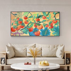 캔버스그림그리기 대형 DIY 유화 아크릴화 페인팅 색칠하기 감나무 가로 큰 돈들어오는그림