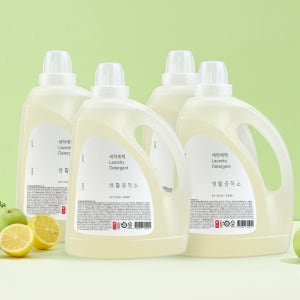 빨래세제 중성세제 액체 세탁세제3L 4개