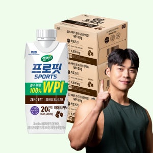 [마선호 단백질] 셀렉스 프로핏 웨이프로틴 WPI 드링크 아메리카노, 330ml, 36개
