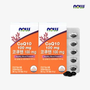 [슈퍼적립] 나우푸드 코엔자임Q10 코큐텐 100mg 항산화 60캡슐, 2개