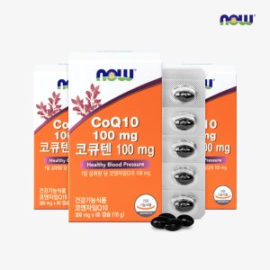 나우푸드 코엔자임Q10 코큐텐 100mg 항산화 60캡슐, 3개