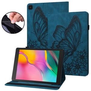 갤럭시탭A6 10.1 T580 나비 카드수납 펜홀더 스탠드 가죽 태블릿 케이스
