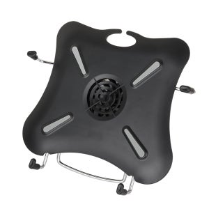 엔산마운트 N0010 모니터암 장착가능 쿨러 트레이 노트북 받침대