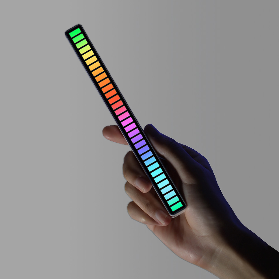 RGB LED 소리반응 뮤직바 USB 유선 게이밍조명 인테리어 무드등 간접조명