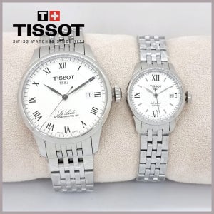 티쏘 TISSOT 르 로끌 오토매틱 커플 메탈시계(실버) T006.407.11.033.00 + T41.1.183.33
