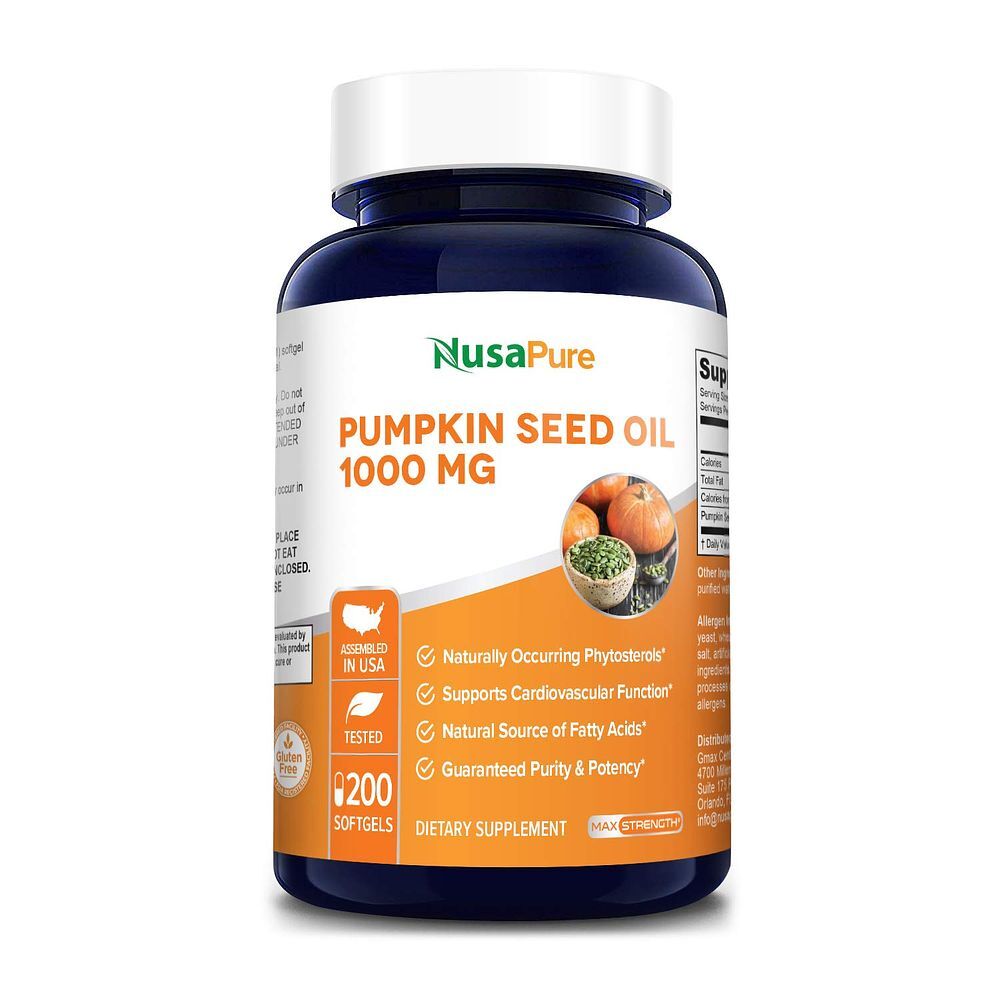 NusaPure 누사퓨어 <b>펌킨 씨드 오일 1000mg</b> 200정
