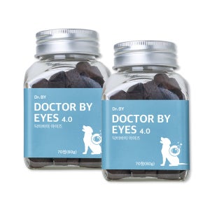 닥터바이 아이즈 강아지 눈 영양제 눈물자국 냄새 루테인 70개입, 2개