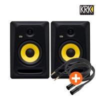 KRK Classic 7 블랙 (1조) 액티브 모니터 스피커 + XLR to 55 TRS 케이블