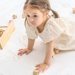 아리베베 시원한 알래스카 냉감 쿨패드 듀라론 여름 쿨매트 곰돌이 유아S 75x100